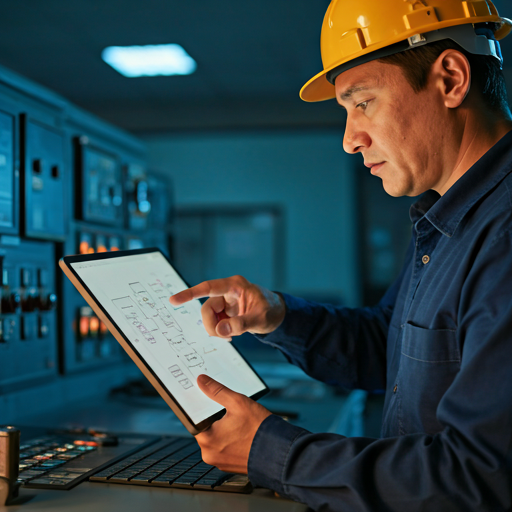 Ingenieur met tablet